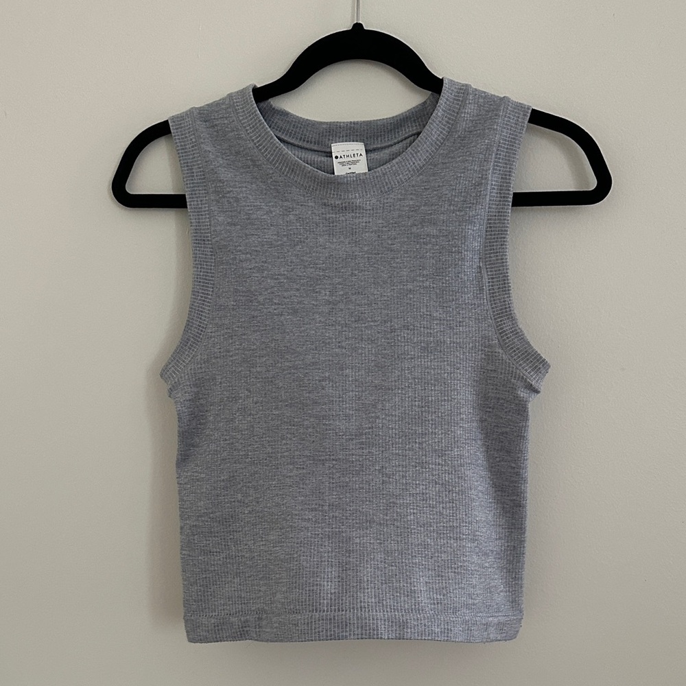 Athleta Gray Muscle Tank